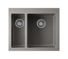 Кухонная мойка Omoikiri Bosen 59-2A-GR Artceramic, две чаши, leningrad grey 4993822