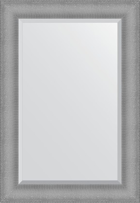 Зеркало Evoform Definite 670x970 в багетной раме 88мм, серебряная кольчуга BY 3936