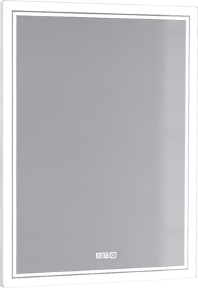 Зеркало Jorno Glass 60, с подсветкой и часами Gla.02.60/W