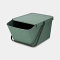 Ведро для мусора Brabantia Sort & Go Stackable 20л, пихтовый зелёный 277740