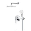 Набор для душа скрытого монтажа Grohe Eurosmart Tempesta 250, смеситель встраиваемый, верхний душ, ручной душ, хром 25288000