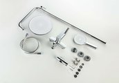 Душевая система Aquatek Лугано с изливом, хром AQ2740CR