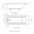 Ванна акриловая Aquatek Калибри Eco-friendly 170x70, без каркаса KL170-0000001