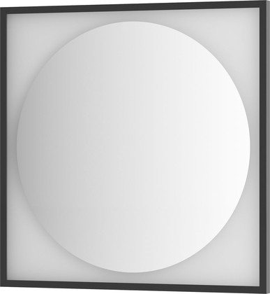 Зеркало Defesto Eclipse, 80x80, LED подсветка, чёрная рама DF 2233