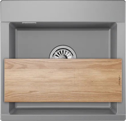 Кухонная мойка Granula Estetica ES-5201, 520x500, кварц, Алюминиум 5201, АЛЮМИНИУМ