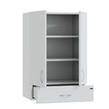 Шкаф Санта Стандарт 600x900x300, подвесной, 2 двери, 1 ящик, белый 401012