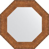 Зеркало Evoform Octagon 610x610 в багетной раме 88мм, медная кольчуга BY 7406