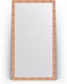 Зеркало Evoform Definite Floor 1080x1970 пристенное напольное, в багетной раме 70мм, соты медь BY 6016