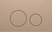 Клавиша для двойного смыва Geberit Sigma40, круглая, Красное золото / Матированный, с легкоочищаемой поверхностью 115.628.QB.1