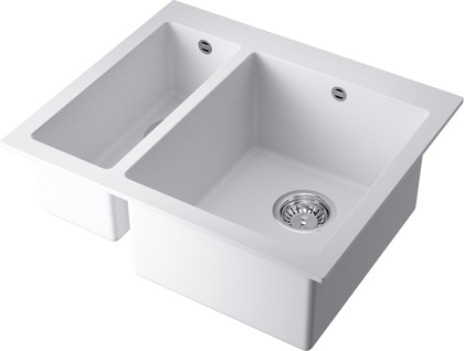 Кухонная мойка Omoikiri Bosen 59-2-WH, гранит, белый 4993152