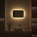 Зеркало с окантовкой Defesto Aura 60x40, LED подсветка, ИК-выключатель, тёплый белый свет DF 2972RH