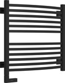 Полотенцесушитель электрический Сунержа Аркус 2.0 600x600, МЭМ левый, чёрный матовый 31-5604-6060