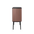 Мусорный бак Brabantia Bo Touch Bin 11+23л, двухсекционный, светло-коричневый 234064