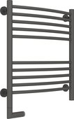 Полотенцесушитель электрический Сунержа Богема 2.0, выгнутая, 600x500, МЭМ слева, графит 012-5202-6050