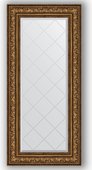Зеркало Evoform Exclusive-G 600x1300 с гравировкой, в багетной раме 109мм, виньетка состаренная бронза BY 4083
