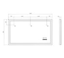 Зеркало Vigo Geometry Media Voice 1200x700 LED-подсветка, подогрев, голосовое управление, Bluetooth, дата, время 052