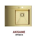 Кухонная мойка Omoikiri Akisame 65-IN-LG-R, чаша справа, золото 4993014