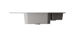 Кухонная мойка Omoikiri Yonaka-98-C-GR угловая с крылом, чаши справа, leningrad grey 4993714