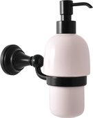 Дозатор для жидкого мыла RAV Slezak Morava Retro настенный, латунь, керамика, чёрный матовый MKA0303CMAT