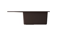 Кухонная мойка Omoikiri Sumi 65-DC с крылом, оборачиваемая, Tetogranit, тёмный шоколад 4993674