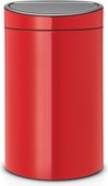 Мусорный бак Brabantia Touch Bin, 40л, пламенно-красный 114960