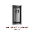 Кухонная мойка Omoikiri Akisame 20-U-GM, без крыла, вороненая сталь 4993105