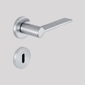 Ручка дверная Colombo Tool, d50, с ключевиной для англ.замка с узкой накладкой, хром матовый MD11RF cromat