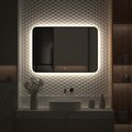 Зеркало с окантовкой Defesto Aura 100x70, LED подсветка, сенсорный выключатель, нейтральный белый свет DF 2969SH