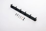 Планка с 6 крючками Aquatek Европа, чёрный матовый AQ4124MB