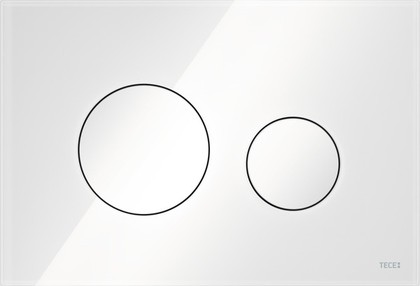 Кнопка управления TECE loop, система двойного смыва, стекло, белый 9240650