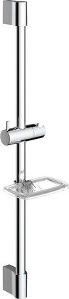 Душевая штанга AQUAme 720мм с мыльницей, хром AQM8203CR