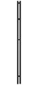 Полотенцесушитель электрический Сунержа Нюанс 3.0 1800 правый, матовый чёрный 31-5843-1853