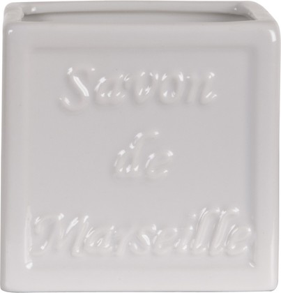 Стакан для зубных щёток Spirella Savon De Marseille белый 4006080
