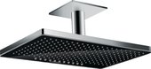 Верхний душ Hansgrohe Rainmaker Select 460 2jet, потолочный кронштейн, чёрный-хром 24004600