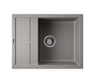 Кухонная мойка Omoikiri Sumi 65A-GR, с крылом, Artceramic, leningrad grey 4997094