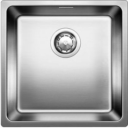 Кухонная мойка без крыла, оборачиваемая с клапаном-автоматом, нержавеющая сталь зеркальной полировки Blanco Andano 400-U 518310