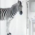Штора для ванной Spirella Zebra, 180x200см, текстиль, чёрно-белый 1011554