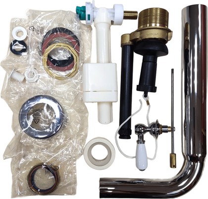 Смывной механизм Simas с короткой трубой, с фронтальной ручкой смыва, хром D23cr