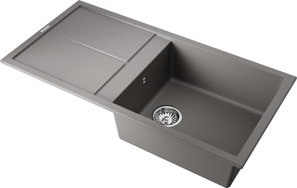 Кухонная мойка Omoikiri Sumi 100A-GR, с крылом, Artceramic, leningrad grey 4997110