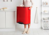 Мусорный бак с педалью Brabantia Bo Pedal Bin 60л, пламенно-красный 211386