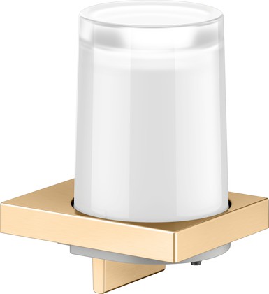 Дозатор для жидкого мыла Keuco Edition 11 настенный, 180мл, хрустальный стакан, латунь шлифованная 11152 259000