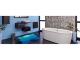 Коврик для ванной Grund Curts, 60x60см, полиакрил, синий-бирюзовый b2570-64143