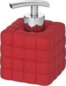 Ёмкость для жидкого мыла с дозатором красная Wenko CUBE 20086100
