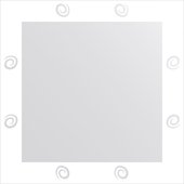 Зеркало для ванной с орнаментом 60x60см FBS CZ 0707