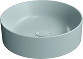 Раковина GSI Kube X d450, накладная, круглая, Ghiaccio matte голубой 942715