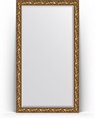 Зеркало Evoform Exclusive Floor 1140x2030 пристенное напольное, с фацетом, в багетной раме 99мм, византия золото BY 6164