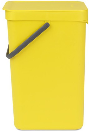 Ведро для мусора Brabantia Sort&Go, 16л, жёлтый 109867