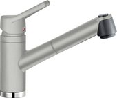 Смеситель кухонный с выдвижным изливом, серый шёлк Blanco Actis-S 514961