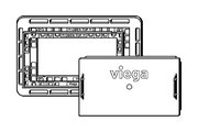Монтажная рамка для инсталляции Viega Prevista, вровень со стеной с кафельной плиткой 775810