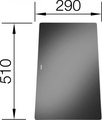 Разделочная доска из чёрного стекла 510x290x18.5мм Blanco 221450
